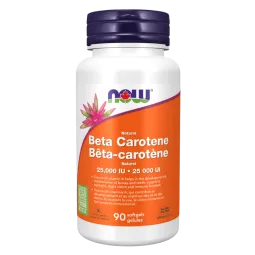 NOW Foods Natural Beta Carotene 25000 IU, 90 Softgels | 每天不同折扣, 全网最低价格 | 种类齐全的保健品店铺 VITASHOP, 只有你想不到, 没有你买不到 !