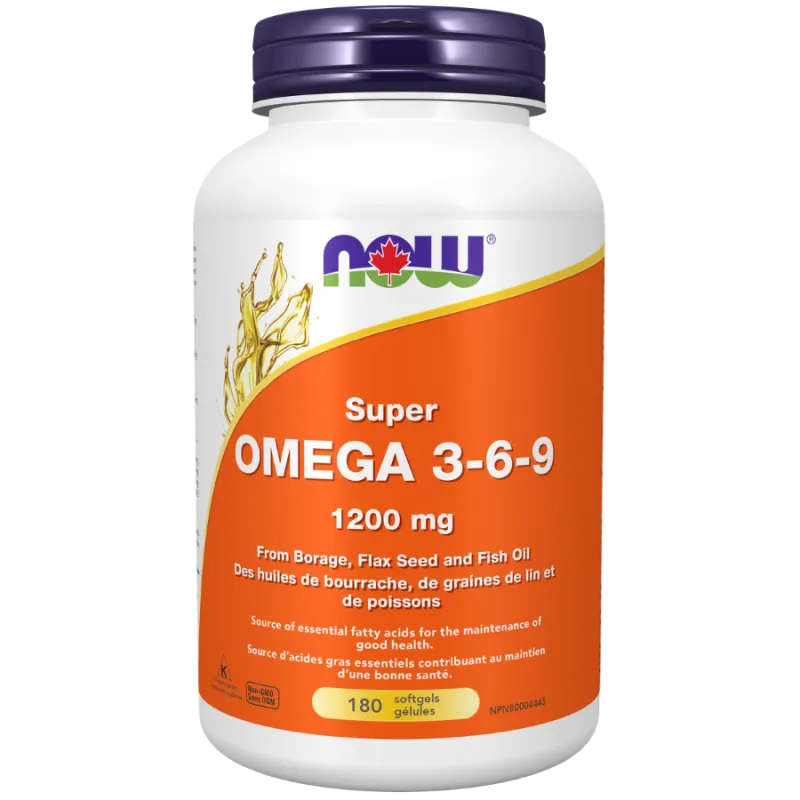 NOW Foods 나우 푸드 슈퍼 오메가 3-6-9 1200 mg, 180 소프트젤 | 매일 업데이트되는 특가 상품 | VITASHOP