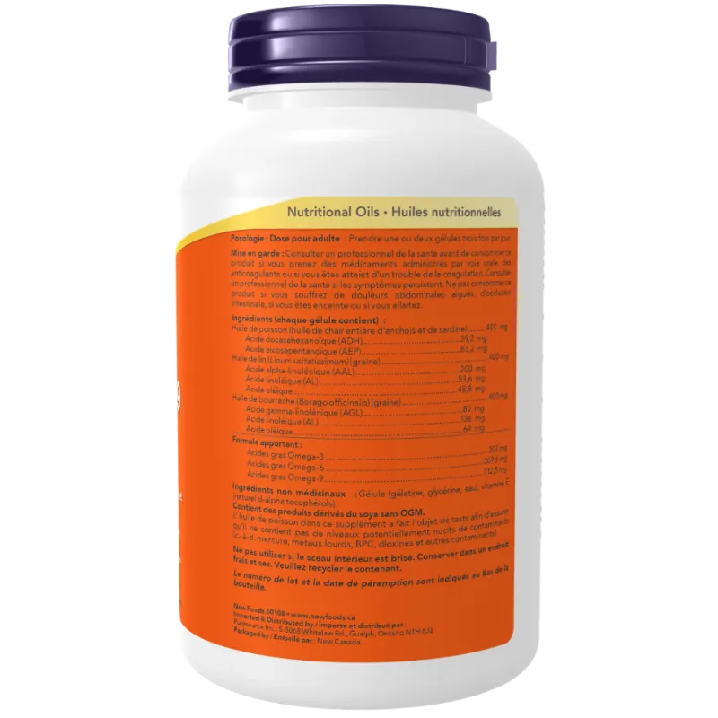 Super Oméga 3-6-9 1200 mg, 180 gélules | Safest & Easiest Shopping Vitamins Online | VITASHOP