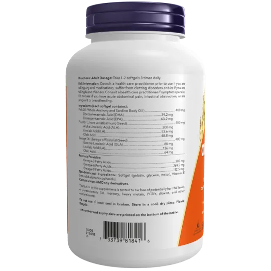Super Oméga 3-6-9 1200 mg, 180 gélules | Safest & Easiest Shopping Vitamins Online | VITASHOP