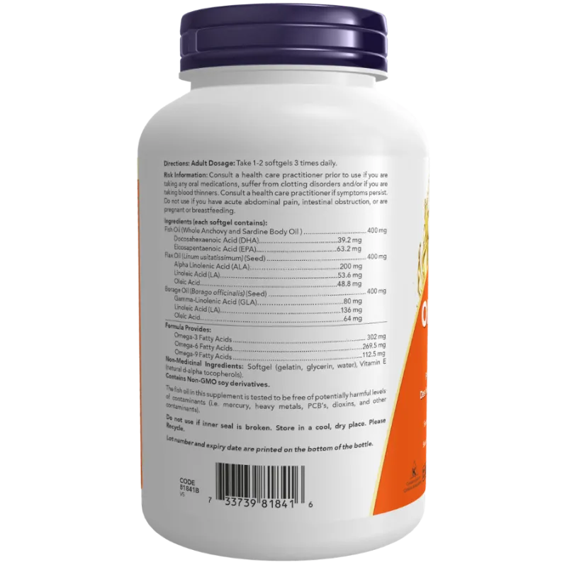 NOW Foods 나우 푸드 슈퍼 오메가 3-6-9 1200 mg, 180 소프트젤 | 매일 업데이트되는 특가 상품 | VITASHOP