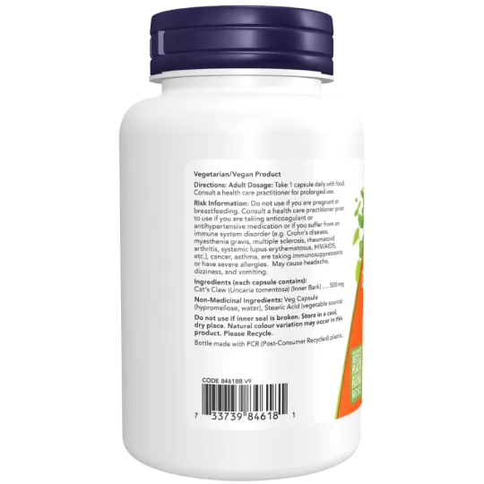 Griffe de chat 500 mg, 100 gélules | Safest & Easiest Shopping Vitamins Online | VITASHOP