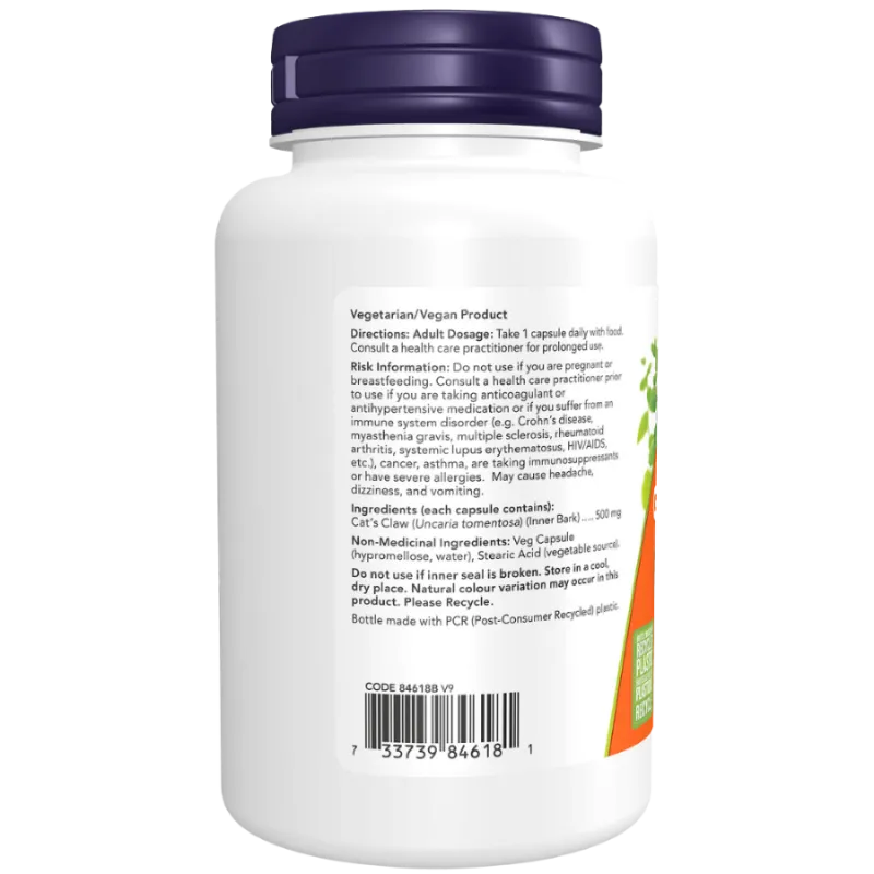 Griffe de chat 500 mg, 100 gélules | Safest & Easiest Shopping Vitamins Online | VITASHOP
