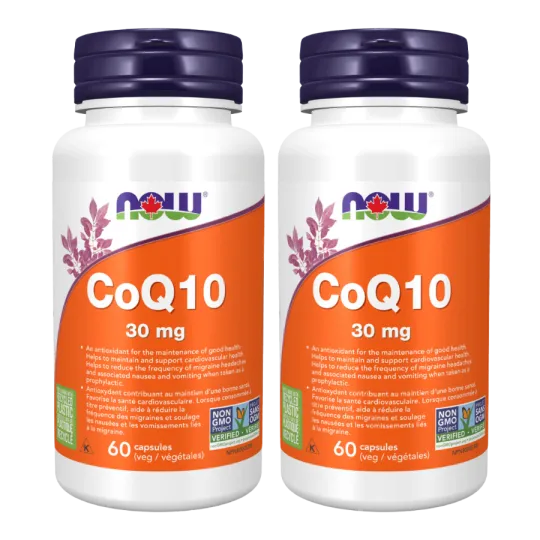 NOW Foods CoQ10 30 mg, 60 Veg Capsules | Unbeatable Prices, Daily Deals | VITASHOP