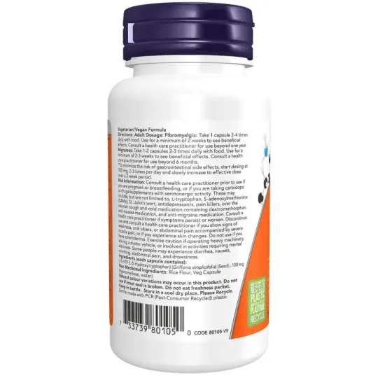 NOW Foods 나우 푸드 5-HTP 100 mg, 60 캡슐 | 매일 업데이트되는 특가 상품 | VITASHOP