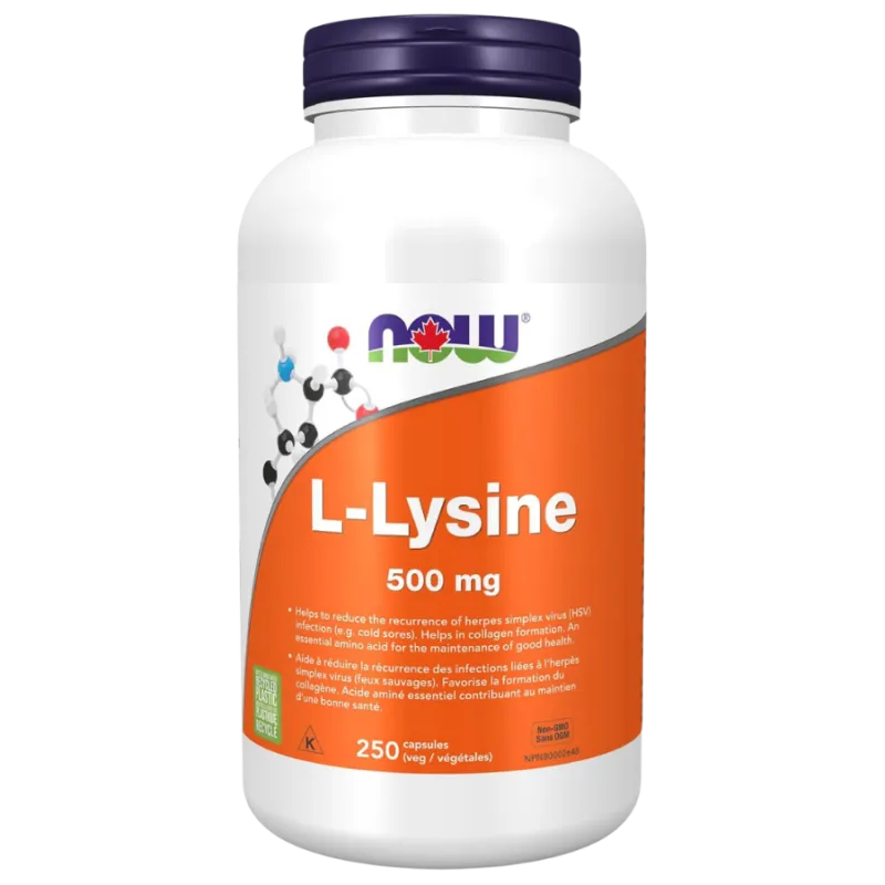 NOW Foods 나우 푸드 L-라이신 500 mg, 250 캡슐 | 매일 업데이트되는 특가 상품 | VITASHOP