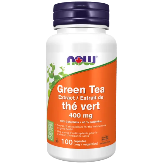 Extrait de thé vert 400 mg, 100 gélules végétales | Safest & Easiest Shopping Vitamins Online | VITASHOP
