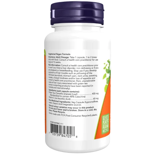NOW Foods Green Tea Extract 400 mg, 100 Veg Capsules | Unbeatable Prices, Daily Deals | VITASHOP