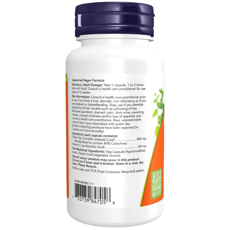 NOW Foods Green Tea Extract 400 mg, 100 Veg Capsules | Unbeatable Prices, Daily Deals | VITASHOP