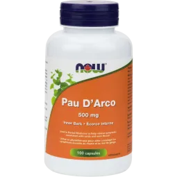 NOW Foods Pau d'Arco 500 mg, 100 Capsules | 每天不同折扣, 全网最低价格 | 种类齐全的保健品店铺 VITASHOP, 只有你想不到, 没有你买不到 !