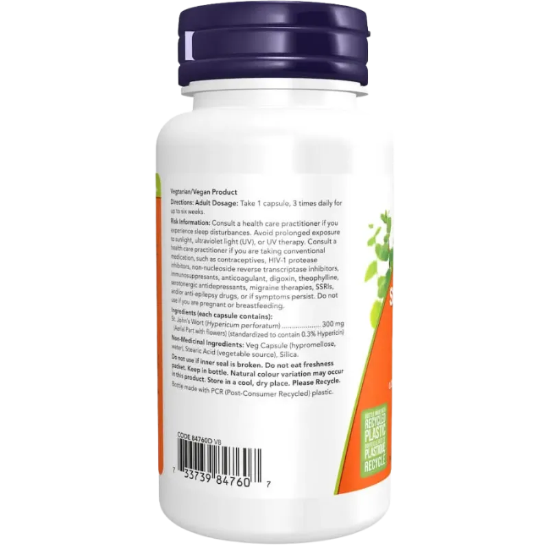 NOW Foods 나우 푸드 세인트 존스 워트 추출물 300mg, 식물성 캡슐 100정 | 매일 업데이트되는 특가 상품 | VITASHOP