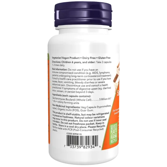 NOW Foods Saccharomyces Boulardii 5 Billion, 60 Veg Capsules | 每天不同折扣, 全网最低价格 | 种类齐全的保健品店铺 VITASHOP, 只有你想不到, 没有你买不到 !