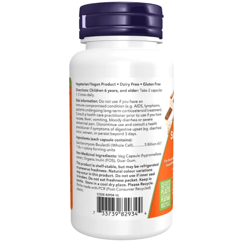 NOW Foods Saccharomyces Boulardii 5 Billion, 60 Veg Capsules | 每天不同折扣, 全网最低价格 | 种类齐全的保健品店铺 VITASHOP, 只有你想不到, 没有你买不到 !
