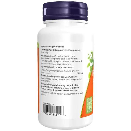 Fenugrec 500 mg, 100 Gélules | Safest & Easiest Shopping Vitamins Online | VITASHOP