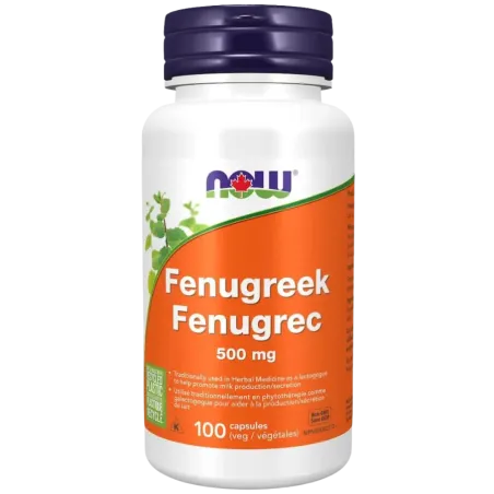 NOW Foods Fenugreek 500 mg, 100 Capsules | 每天不同折扣, 全网最低价格 | 种类齐全的保健品店铺 VITASHOP, 只有你想不到, 没有你买不到 !