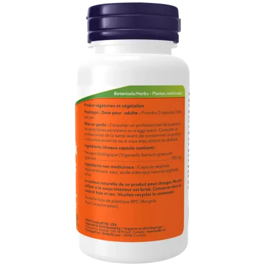 Fenugrec 500 mg, 100 Gélules | Safest & Easiest Shopping Vitamins Online | VITASHOP