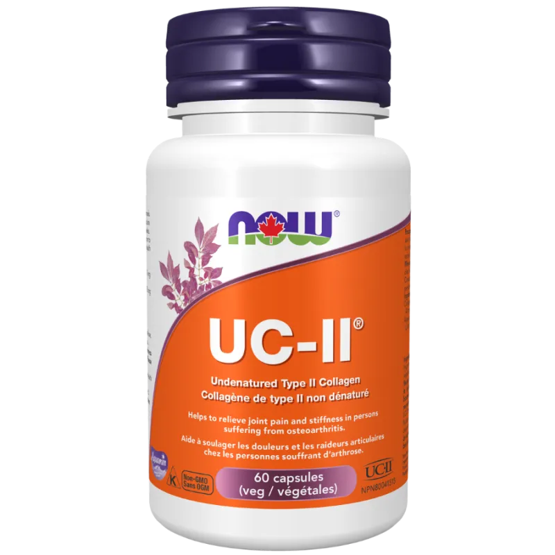 NOW Foods UC-II Undenatured Collagen 40 mg, 60 Veg Capsules | Unbeatable Prices, Daily Deals | VITASHOP