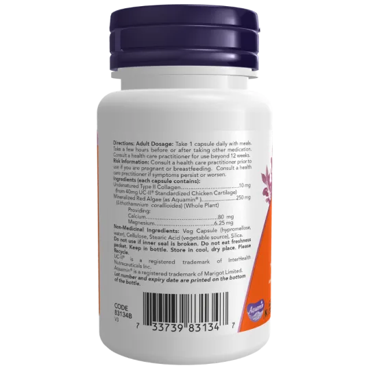 NOW Foods UC-II Undenatured Collagen 40 mg, 60 Veg Capsules | Unbeatable Prices, Daily Deals | VITASHOP