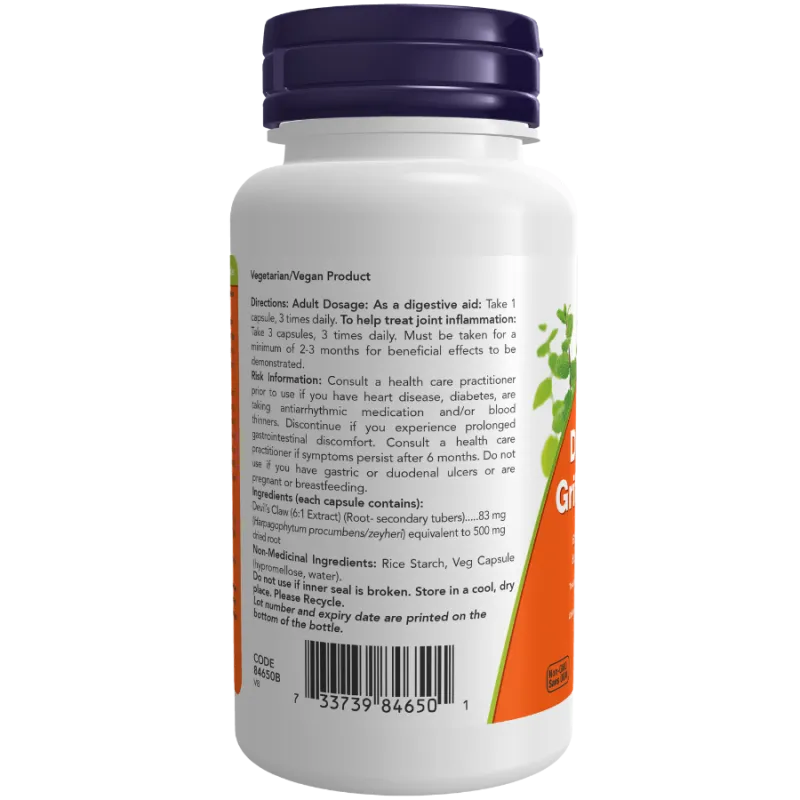 NOW Foods Devil's Claw, 100 Capsules | Unbeatable Prices, Daily Deals | VITASHOP