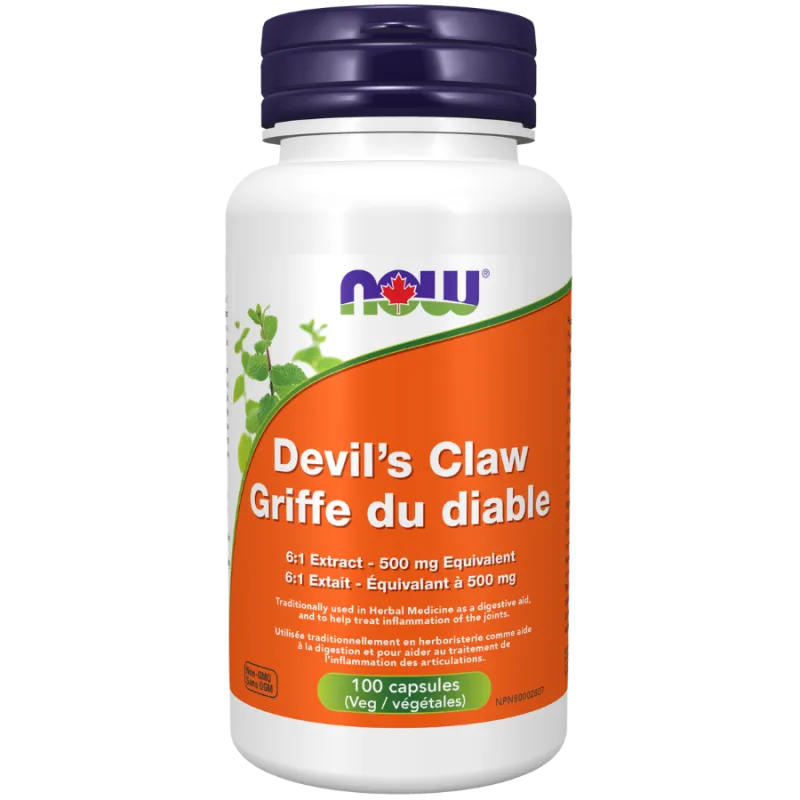 NOW Foods Devil's Claw, 100 Capsules | Unbeatable Prices, Daily Deals | VITASHOP