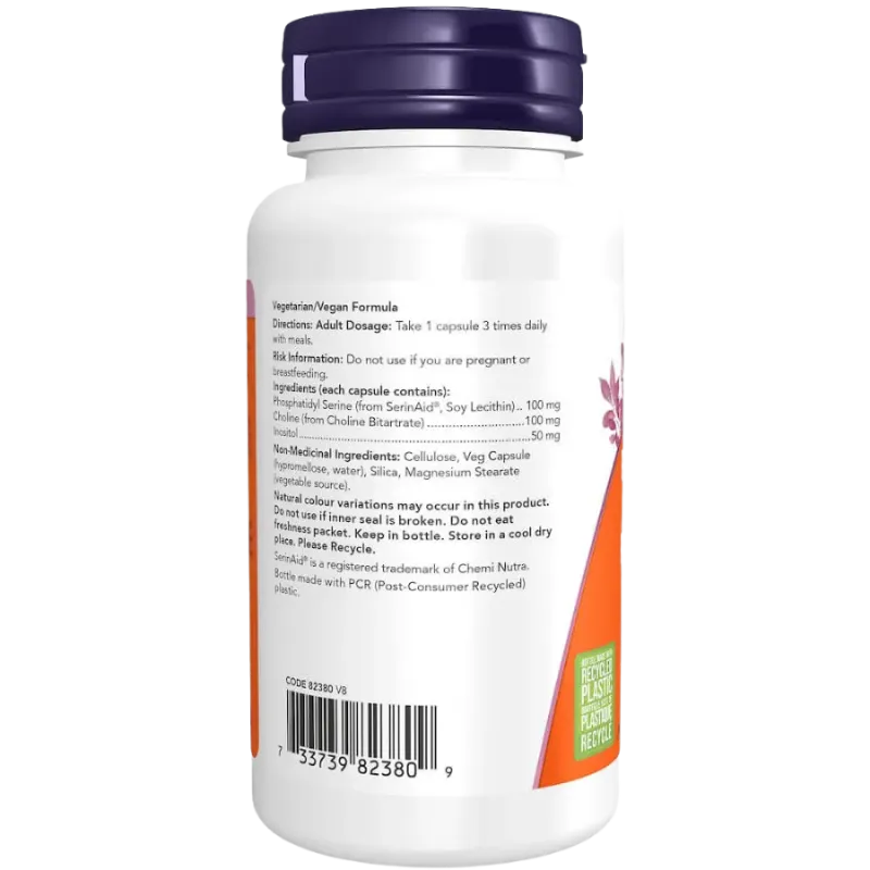Phosphatidyl Serine 100 mg, 60 Veg Capsules | Safest & Easiest Shopping Vitamins Online | VITASHOP