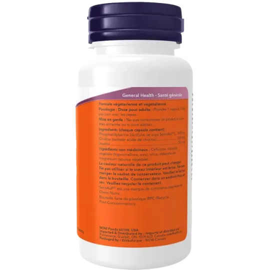 Phosphatidyl Serine 100 mg, 60 Veg Capsules | Safest & Easiest Shopping Vitamins Online | VITASHOP