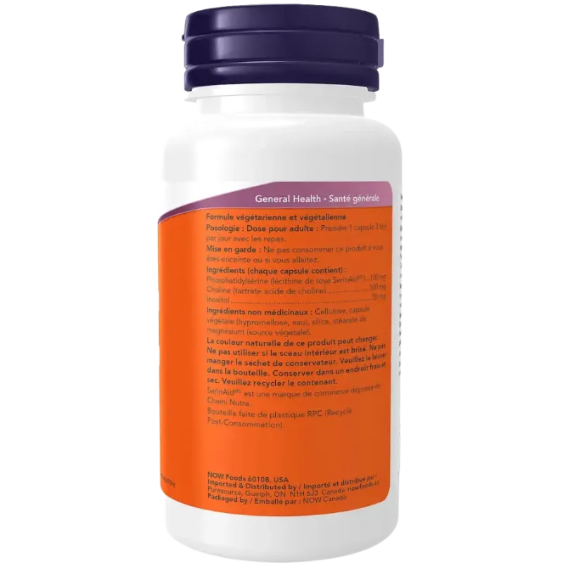 Phosphatidyl Serine 100 mg, 60 Veg Capsules | Safest & Easiest Shopping Vitamins Online | VITASHOP