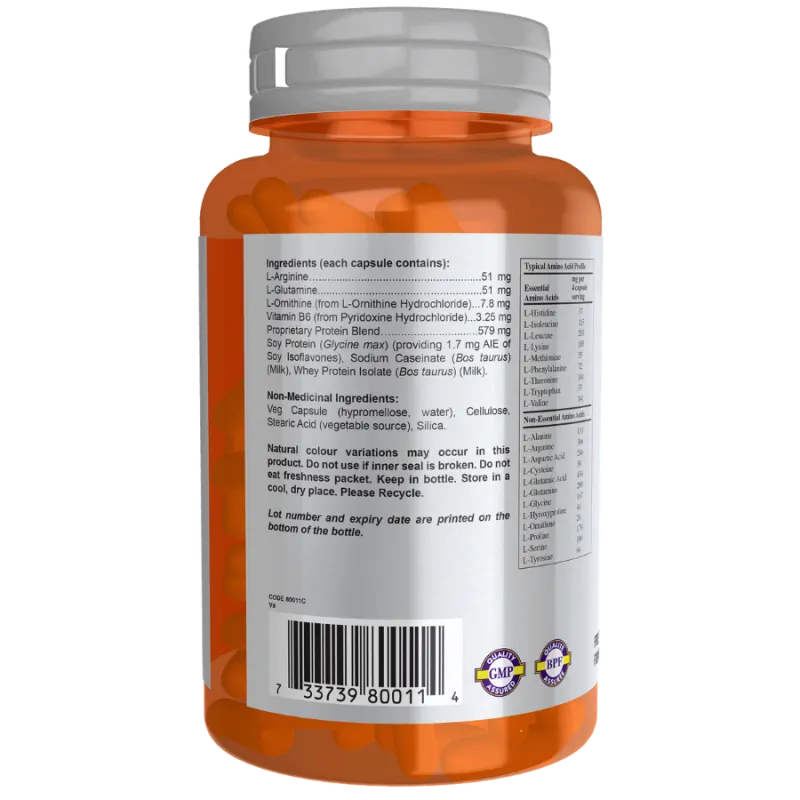 NOW Foods Amino Complex, 120 Capsules | Unbeatable Prices, Daily Deals | VITASHOP