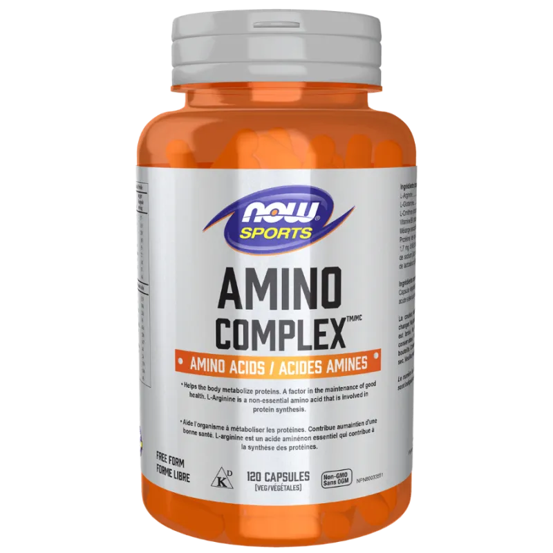 NOW Foods Amino Complex, 120 Capsules | Unbeatable Prices, Daily Deals | VITASHOP