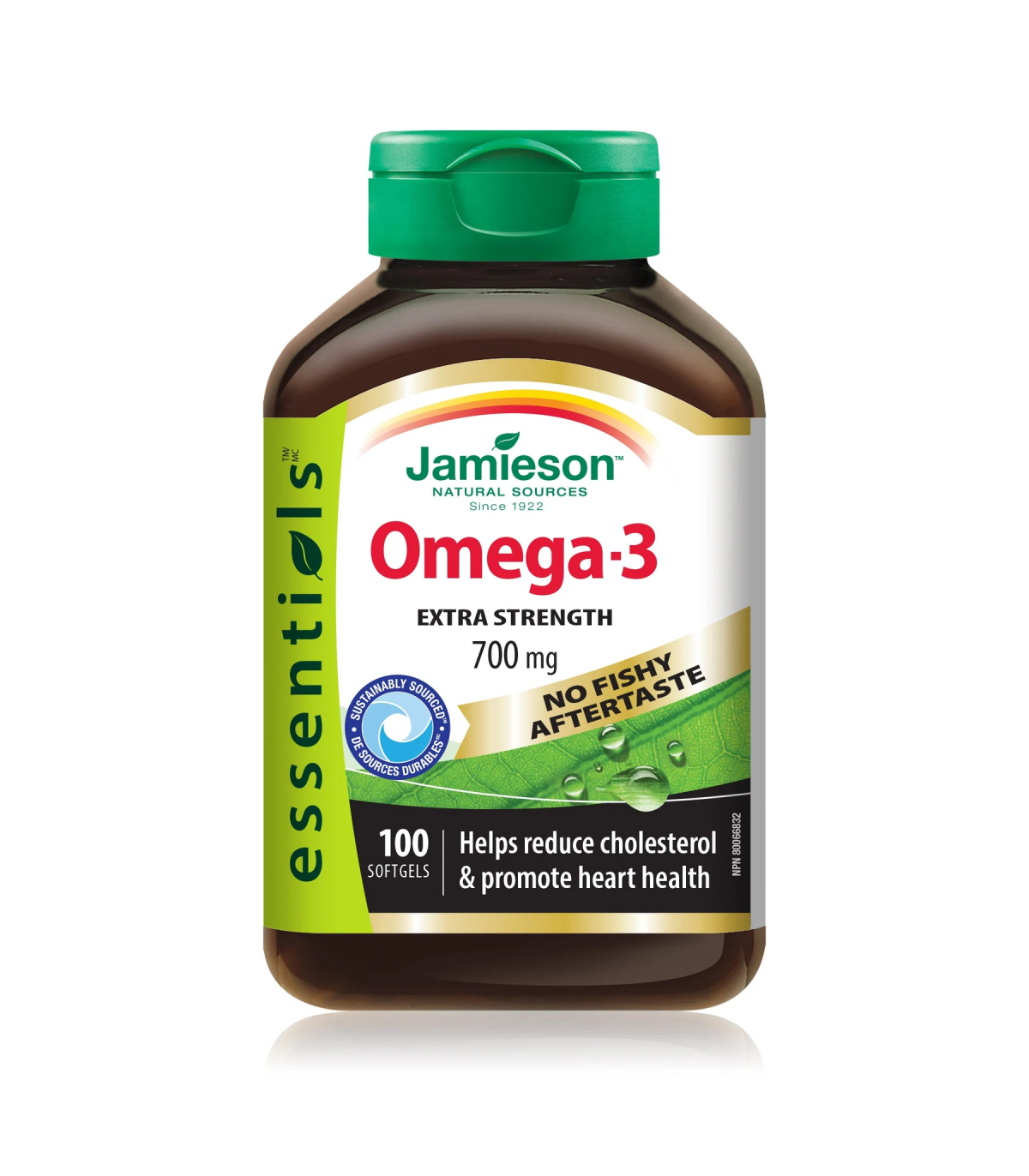 Jamieson Extra Strength Omega-3 700 mg No Fishy Aftertaste 100 Softgels | Unbeatable Prices, Daily Deals | VITASHOP