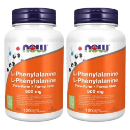 NOW Foods [2 FOR DEAL] L-Phenylalanine 500 mg, 120 Capsules | Unbeatable Prices, Daily Deals | VITASHOP