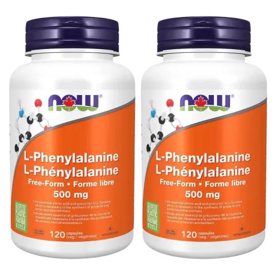NOW Foods [2 FOR DEAL] L-Phenylalanine 500 mg, 120 Capsules | 매일 업데이트되는 특가 상품 | VITASHOP