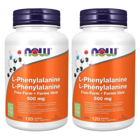 NOW Foods [2 FOR DEAL] L-Phenylalanine 500 mg, 120 Capsules | 매일 업데이트되는 특가 상품 | VITASHOP