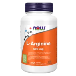 NOW Foods L-Arginine 500 mg, 250 Capsules | Unbeatable Prices, Daily Deals | VITASHOP
