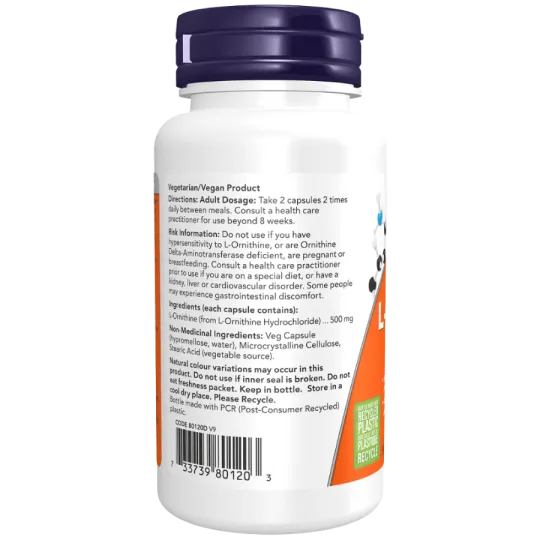L-Ornithine 500 mg | Safest & Easiest Shopping Vitamins Online | VITASHOP