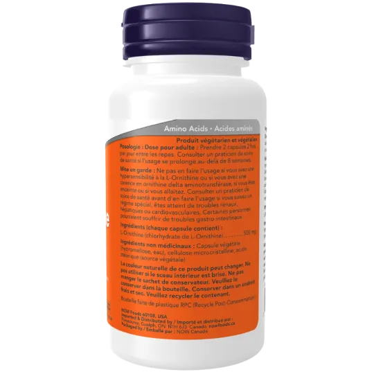 L-Ornithine 500 mg | Safest & Easiest Shopping Vitamins Online | VITASHOP