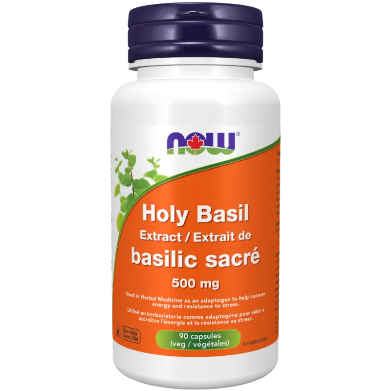 NOW Foods Holy Basil Extract 500 mg, 90 Veg Capsules | Unbeatable Prices, Daily Deals | VITASHOP