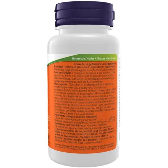 Échinacée et hydraste du Canada, 100 gélules végétales | Safest & Easiest Shopping Vitamins Online | VITASHOP