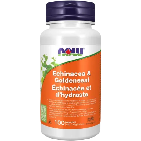 NOW Foods Echinacea and Goldenseal, 100 Veg Capsules | Unbeatable Prices, Daily Deals | VITASHOP