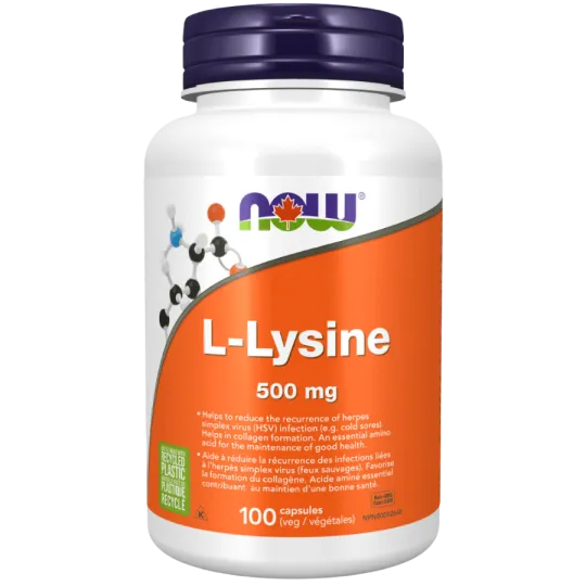 NOW Foods 나우 푸드 L-라이신 500 mg, 100 캡슐 | 매일 업데이트되는 특가 상품 | VITASHOP