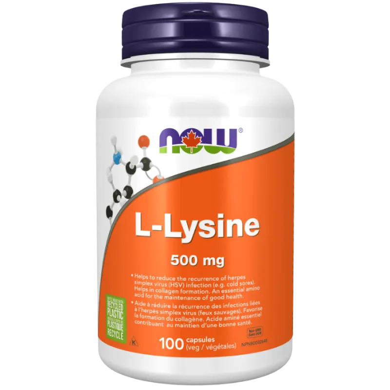 NOW Foods 나우 푸드 L-라이신 500 mg, 100 캡슐 | 매일 업데이트되는 특가 상품 | VITASHOP