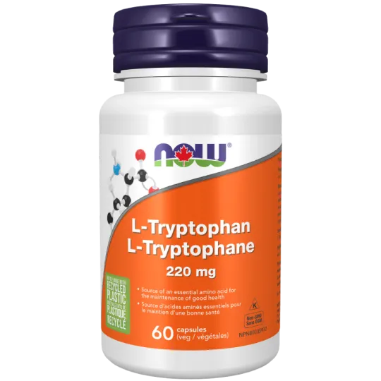 L-Tryptophane 220 mg, 60 Gélules | Safest & Easiest Shopping Vitamins Online | VITASHOP