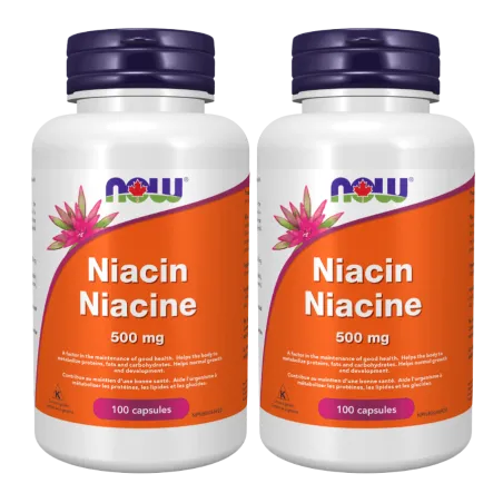 NOW Foods Niacin 500 mg, 100 Capsules | Unbeatable Prices, Daily Deals | VITASHOP