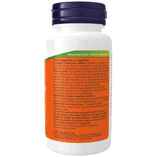 Extrait d’Andrographis 400 mg, 90 gélules végétales | Safest & Easiest Shopping Vitamins Online | VITASHOP