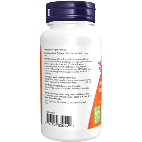 Bêta-1,3/1,6-D-Glucane 100 mg, 90 gélules végétales | Safest & Easiest Shopping Vitamins Online | VITASHOP