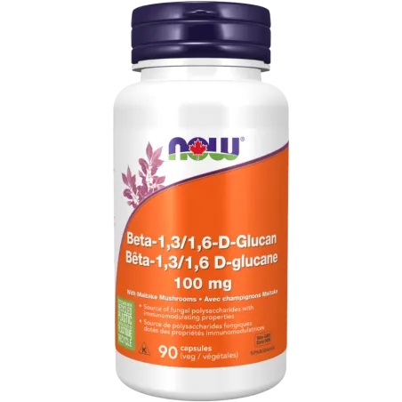 NOW Foods Beta-1,3/1,6-D-Glucan 100 mg, 90 Veg Capsules | Unbeatable Prices, Daily Deals | VITASHOP