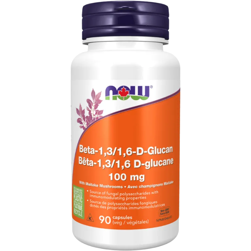 NOW Foods Beta-1,3/1,6-D-Glucan 100 mg, 90 Veg Capsules | 每天不同折扣, 全网最低价格 | 种类齐全的保健品店铺 VITASHOP, 只有你想不到, 没有你买不到 !