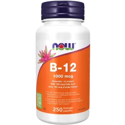 NOW Foods B-12 1000 mcg Chewable, 250 lozenges | 每天不同折扣, 全网最低价格 | 种类齐全的保健品店铺 VITASHOP, 只有你想不到, 没有你买不到 !