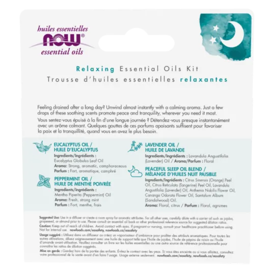NOW Foods 나우 푸드 Let There Be Peace & Quiet 에센셜 오일 키트, 4*10mL | 매일 업데이트되는 특가 상품 | VITASHOP