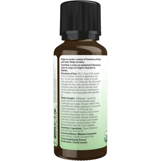 Huile d’arbre à thé biologique, 30 mL | Safest & Easiest Shopping Vitamins Online | VITASHOP